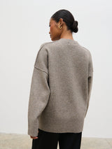Bronte Pocket Knit Jumper - Greige